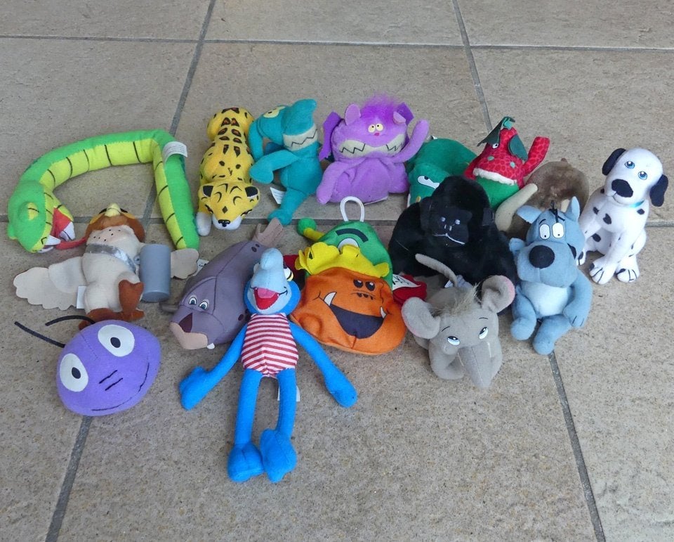 McDonald's Happy Meal figuurtjes pluche 16x divers, Verzamelen, Ophalen of Verzenden, Gebruikt