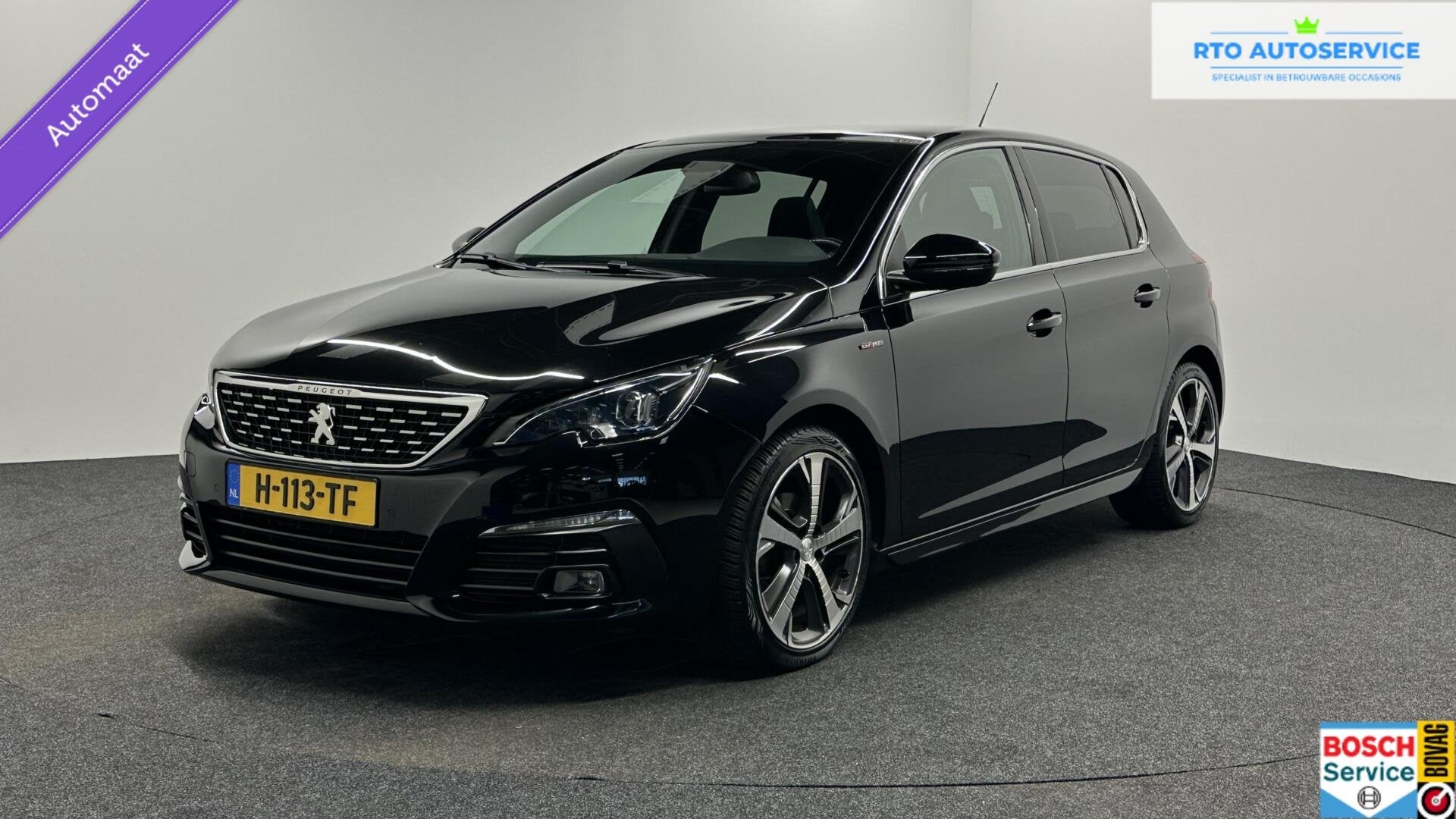 Peugeot 308 1.2 PureTech GT-Line PANO CARPLAY NAVI ECC CRUIS, Auto's, Gebruikt, 1199 cc, Met garantie (alle), Zwart