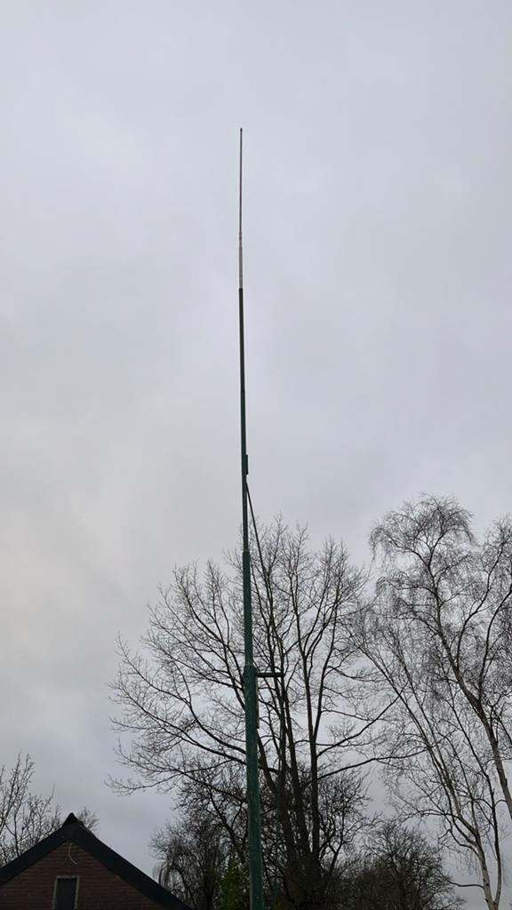 Orginele buizenmast, Ophalen, Gebruikt, Mast