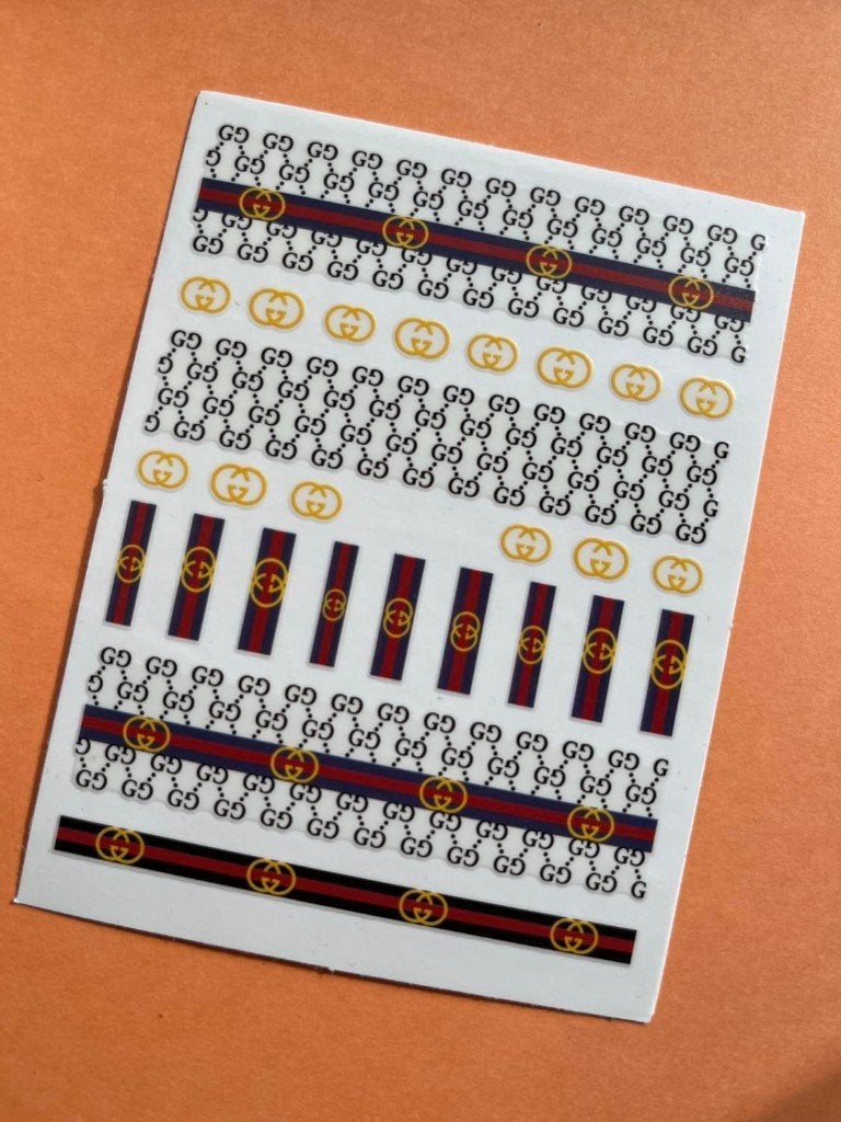 nagestickers groot vel (84) XL, Ophalen of Verzenden, Nieuw, Zwart, Handen en Nagels