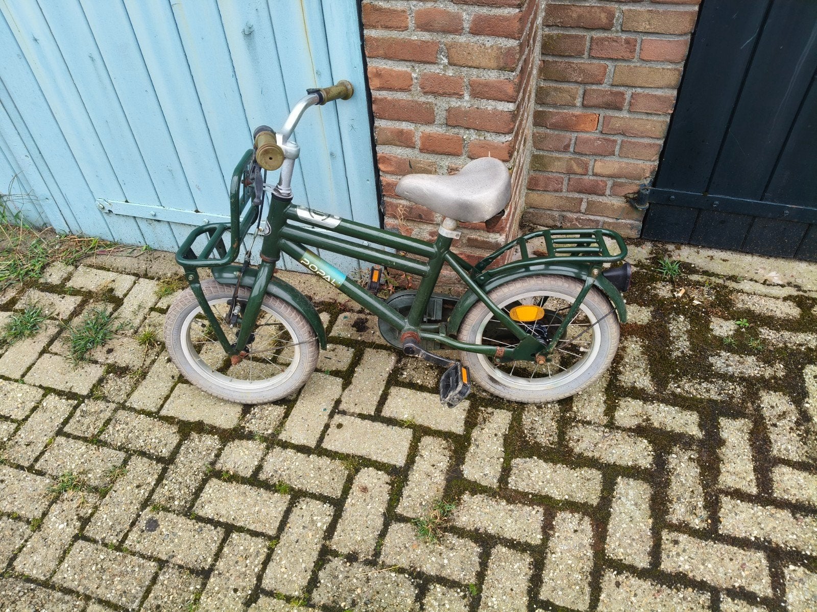 Groene kinderfiets - Popal - 16 inch, Ophalen, Gebruikt, Popal