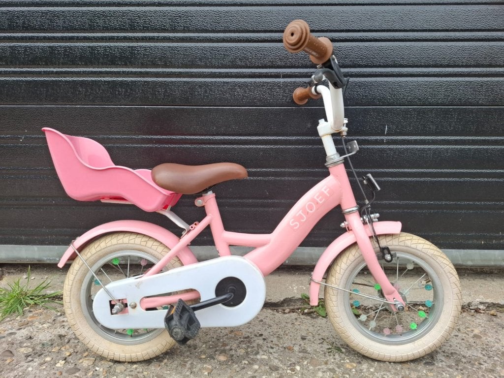 12 inch sjoef meisjesfiets, Terugtraprem, Niet ingevuld, Minder dan 16 inch, Niet ingevuld