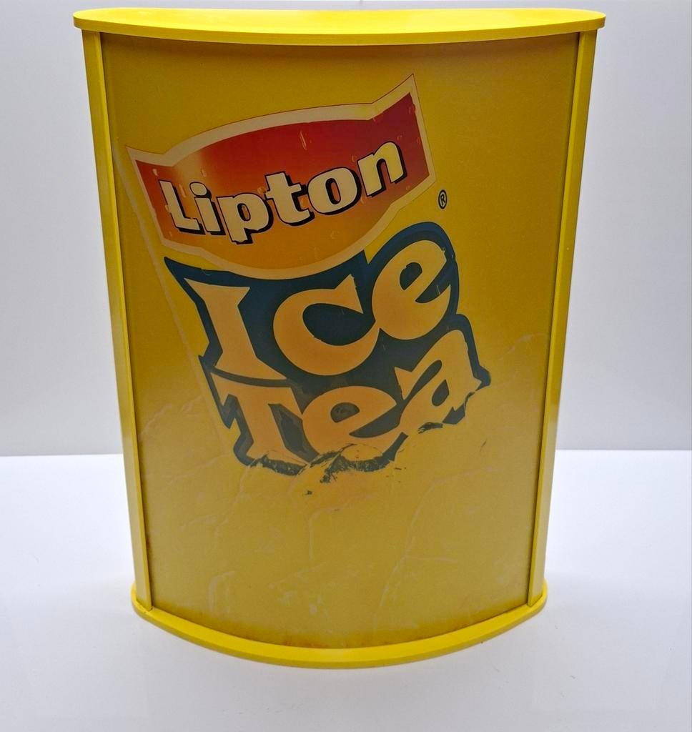 Vintage Lipton Ice Tea Lichtbak Reclame Display, Ophalen of Verzenden, Gebruikt, Lichtbak of (neon) lamp