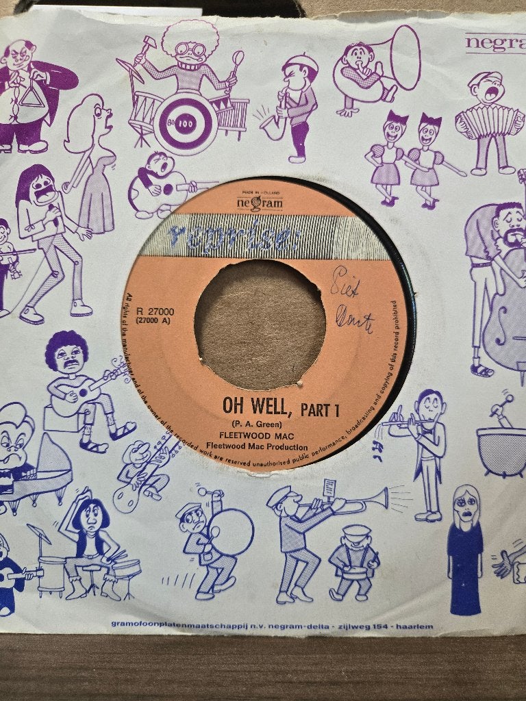 Fleetwood mac - Oh well, Beschermende buitenhoes, Ophalen of Verzenden, Gebruikt, Pop