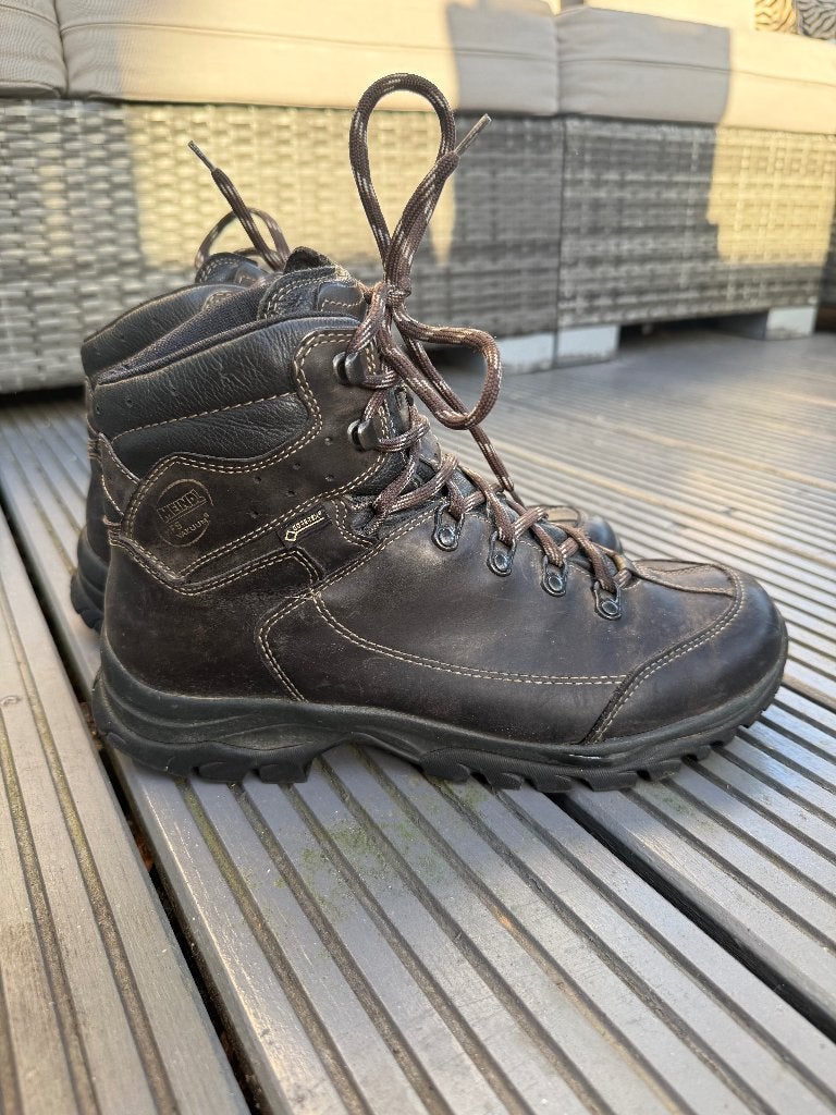 Weinig gebruikte bergschoenen/wandelschoenen Meindl maat 44, Ophalen, Bruin, Zo goed als nieuw, Wandelschoenen of Bergschoenen
