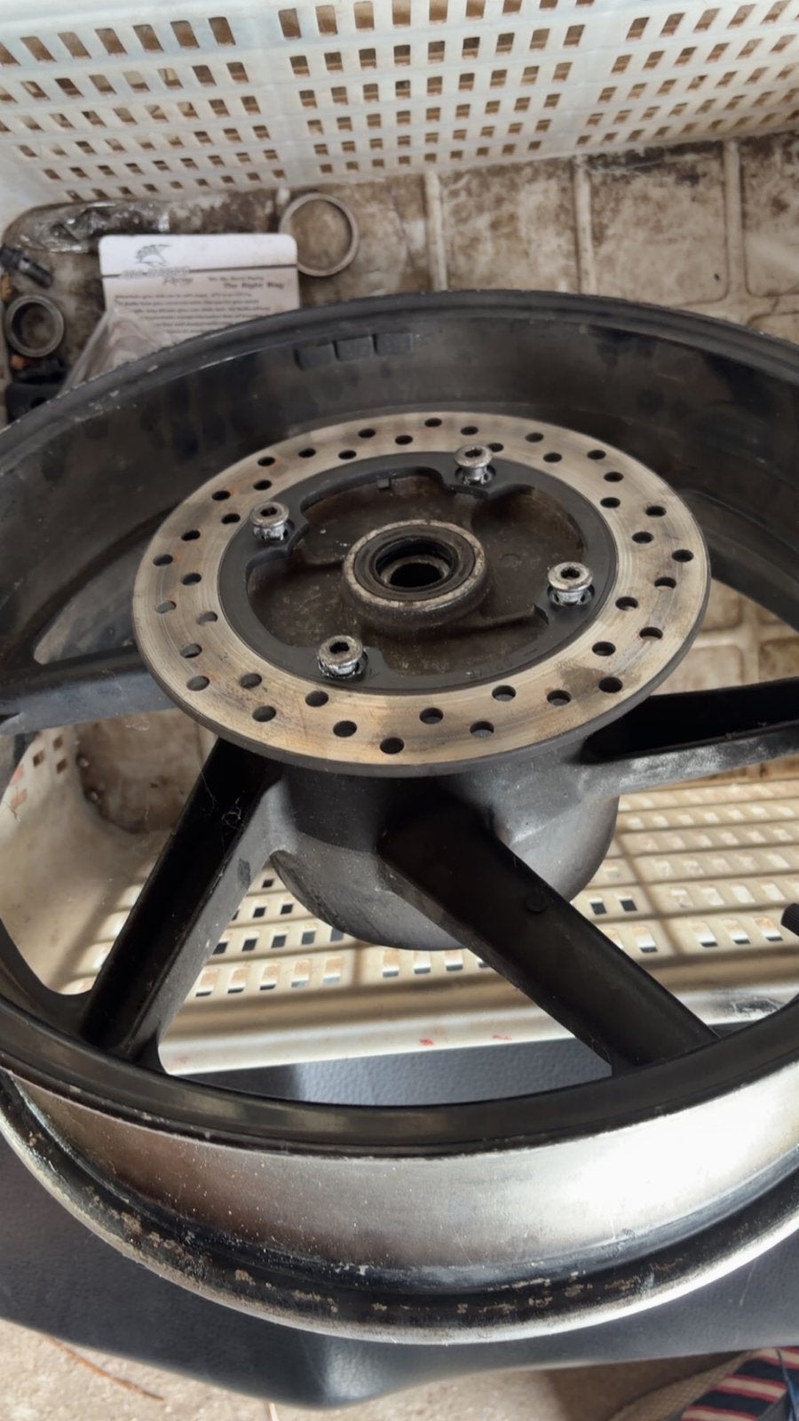 Achtervelg zwart CBR600F (F2/F3) 1992 tot 1996, Motoren, Onderdelen | BMW, Ophalen of Verzenden, Gebruikt