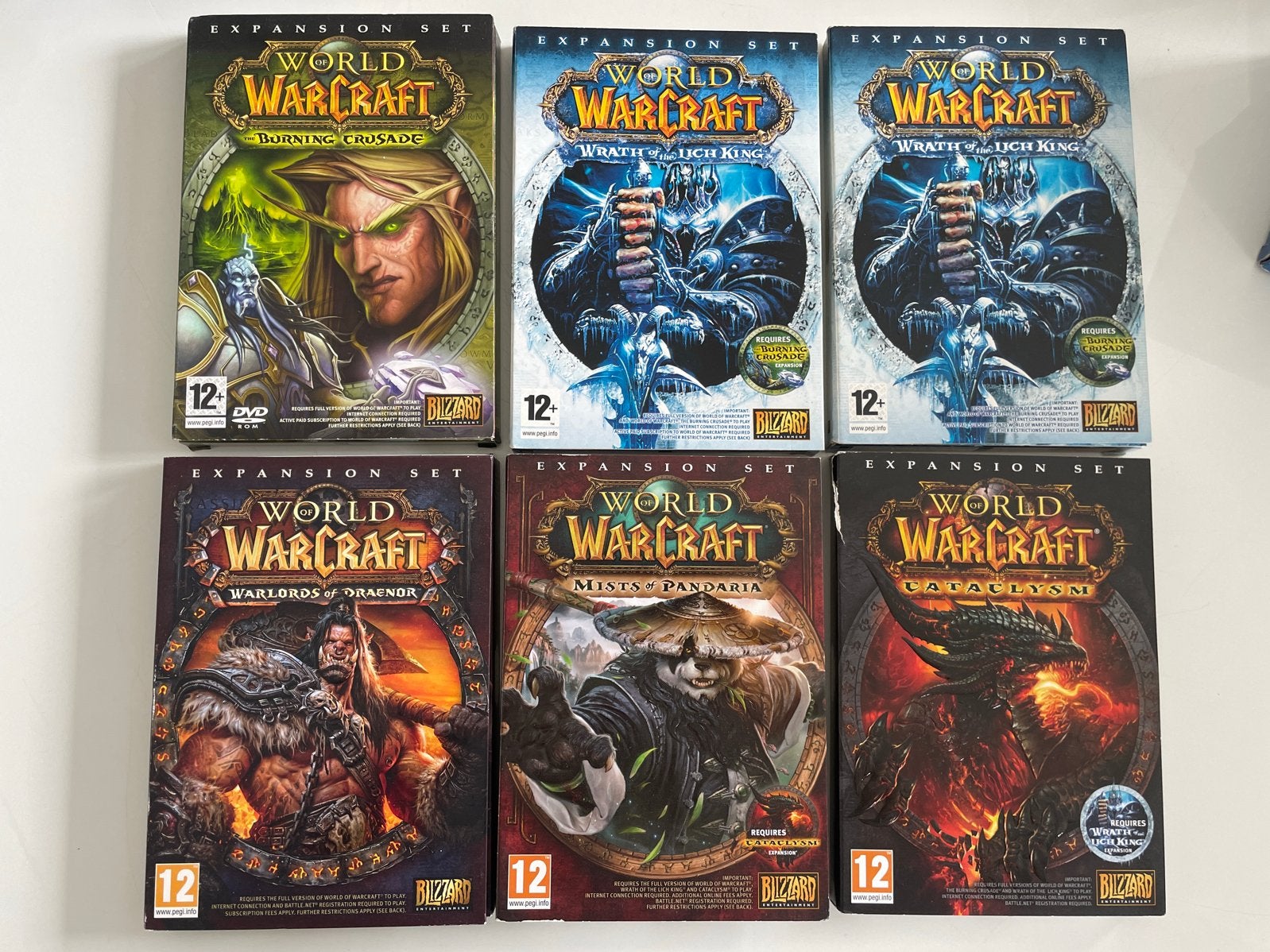 World of Warcraft Uitbreidingen Collectie (6 stuks), Spelcomputers en Games, Online, Gebruikt, Ophalen of Verzenden, Role Playing Game (Rpg)