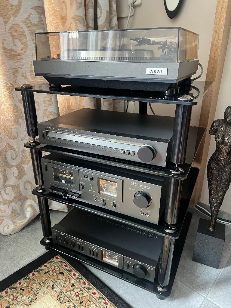 AKAI audio Vintage set helemaal compleet, met AKAI AP-306C., Ophalen, Tuner of Radio, Losse componenten, Zo goed als nieuw