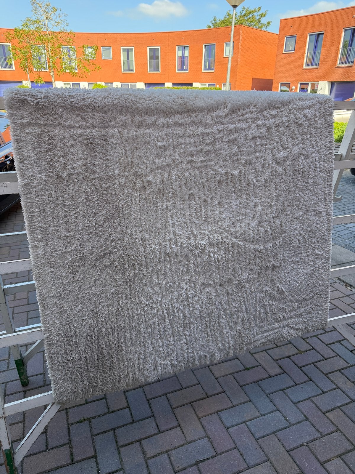 Wit vloerkleed IKEA BIRK 140x200 cm, Ophalen, 100 tot 150 cm, Wit, Zo goed als nieuw