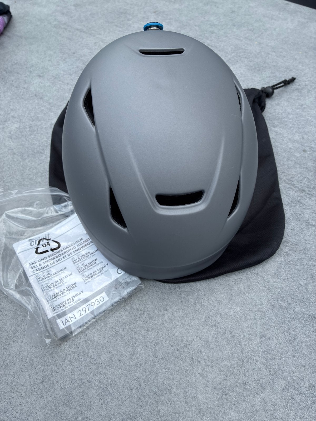 Crivit Kinder Skihelm - Grijs, Ophalen of Verzenden, Zo goed als nieuw