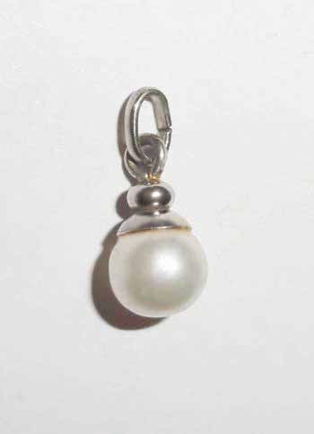 Hanger parel zilver, Overige voorstellingen, Verzenden, Zo goed als nieuw, Met parel