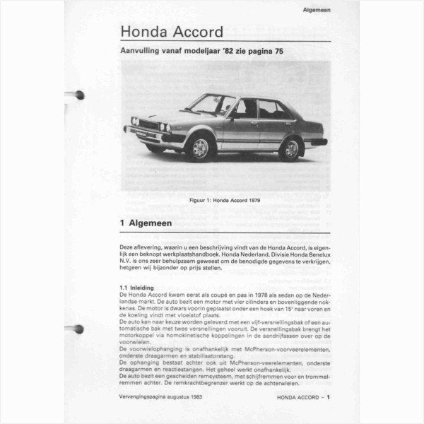 Honda Civic Vraagbaak losbladig 1978-1982 #1 Nederlands, Ophalen of Verzenden, Gelezen, Honda