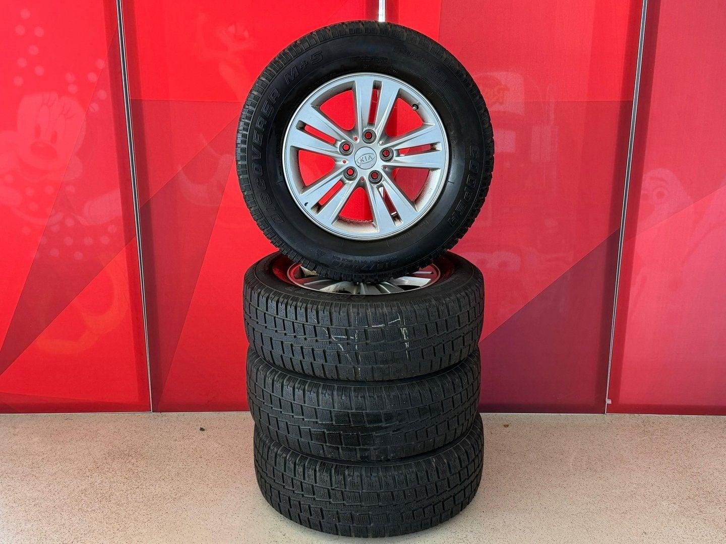 16" Kia Velgen Winterbanden 5x115, -, Band(en), Gebruikt, 215 mm
