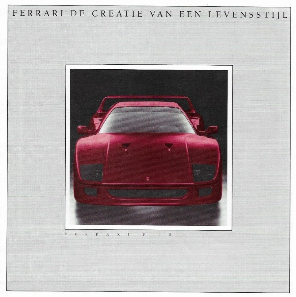 Ferrari F40 folder gamma modellen (FE40), Verzenden, Zo goed als nieuw, Ferrari