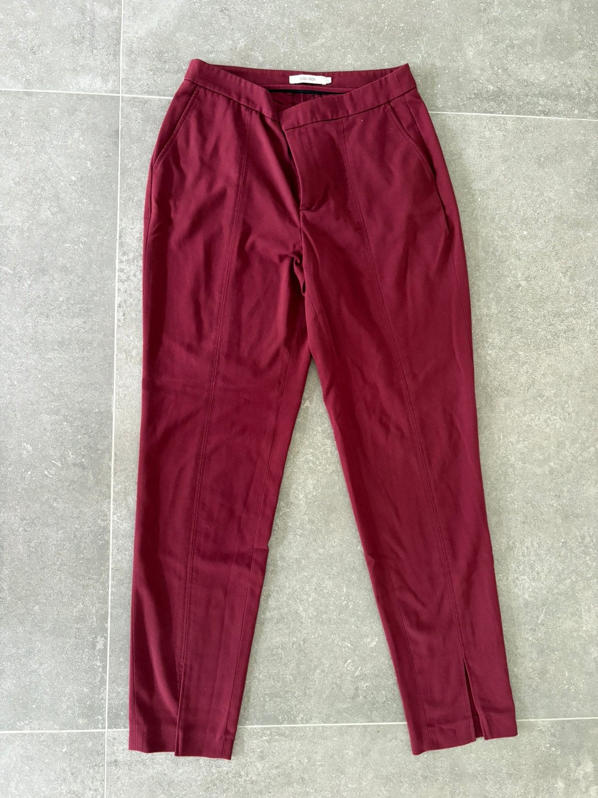 Bordeaux pantalon Sissy Boy maat S, Maat 38/40 (M), Ophalen of Verzenden, Zo goed als nieuw, Lang