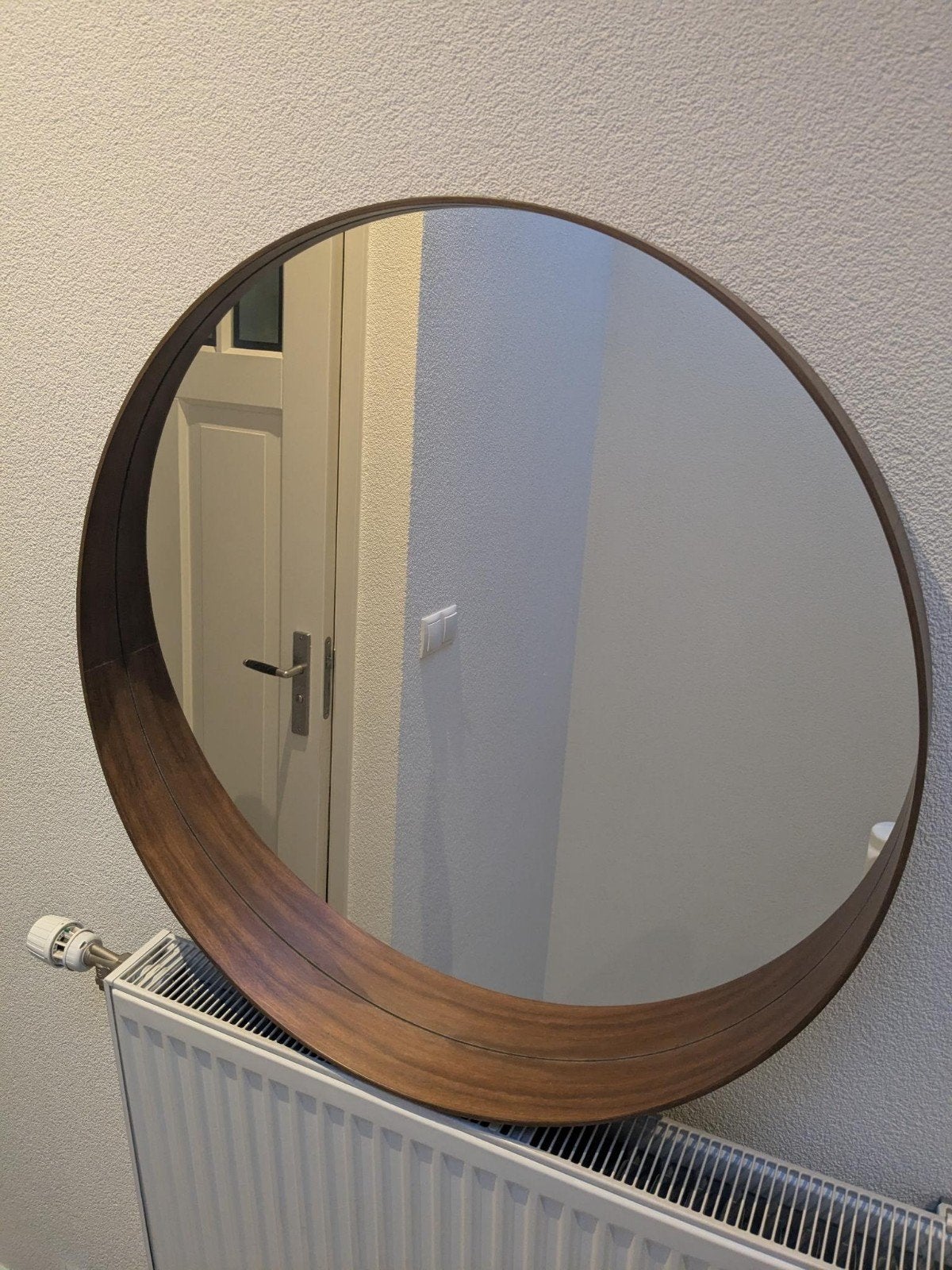 Ronde IKEA Stockholm spiegel, 80cm, Huis en Inrichting, Ophalen, Rond, Zo goed als nieuw, 75 tot 100 cm