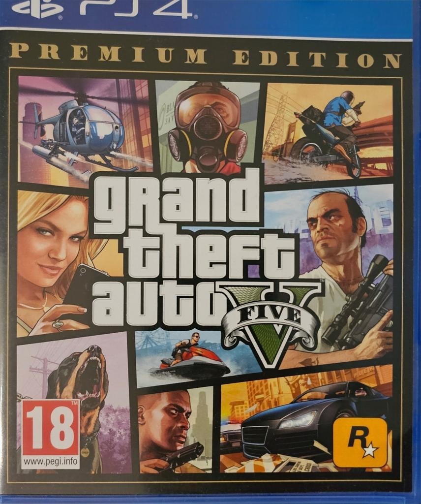 Grand Theft Auto V Premium Edition PS4, Avontuur en Actie, Online, Gebruikt, Vanaf 18 jaar