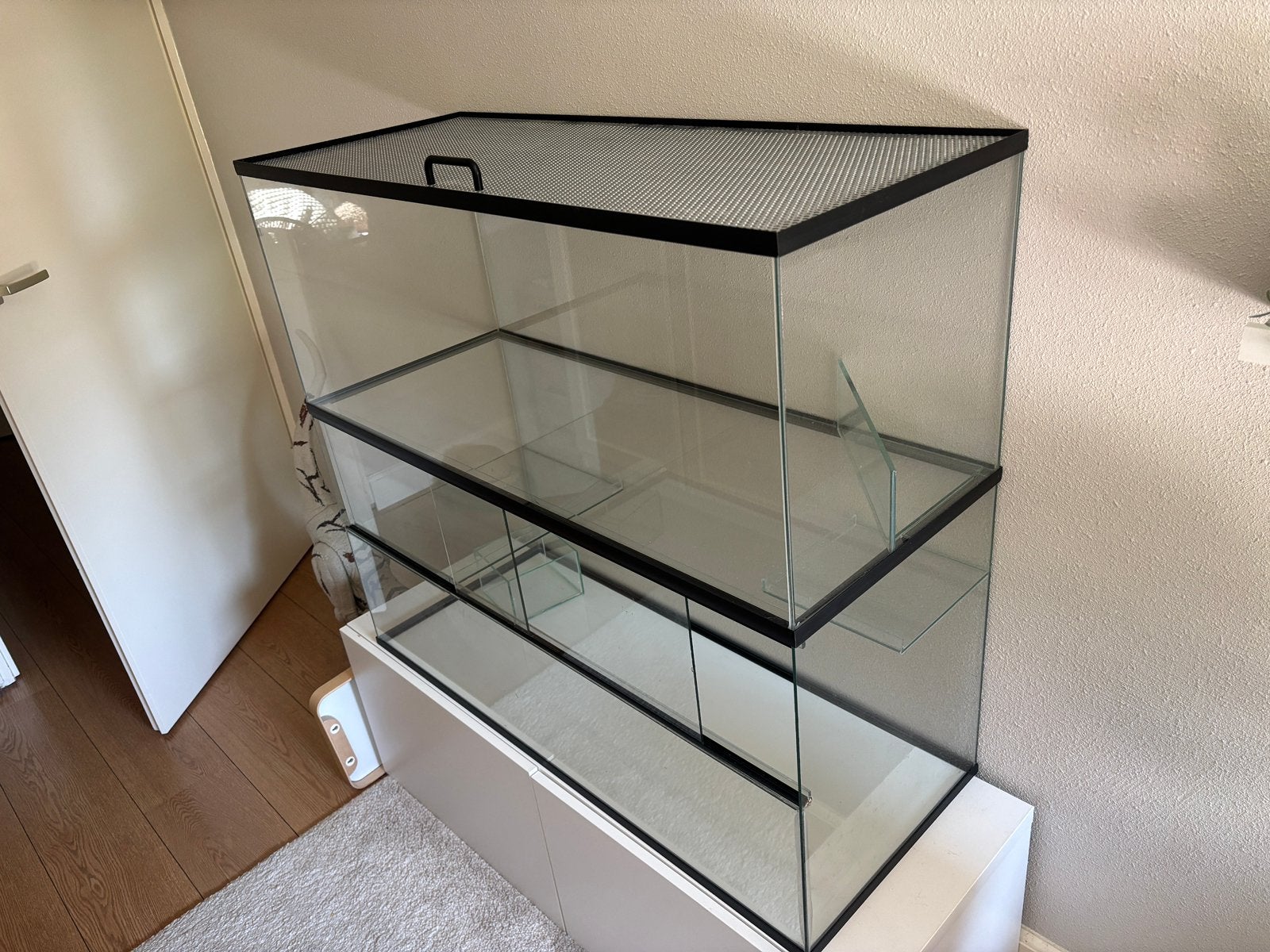 Gerbil hamster hok incl. opzetstuk 100/50/80, Dieren en Toebehoren, Knaagdieren en Konijnen | Hokken en Kooien, Ophalen, 60 tot 90 cm