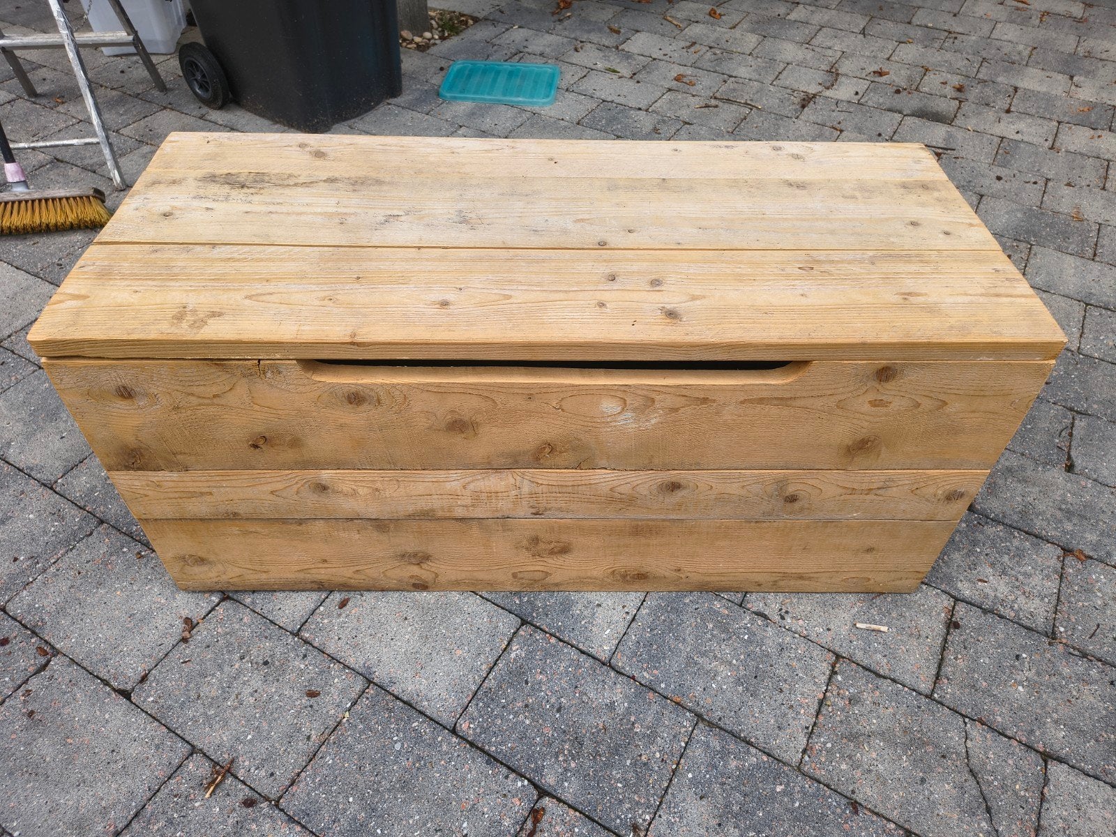 Houten kist met touwgrepen - ideaal voor opslag, Ophalen, Gebruikt, 100 tot 150 cm, Minder dan 50 cm