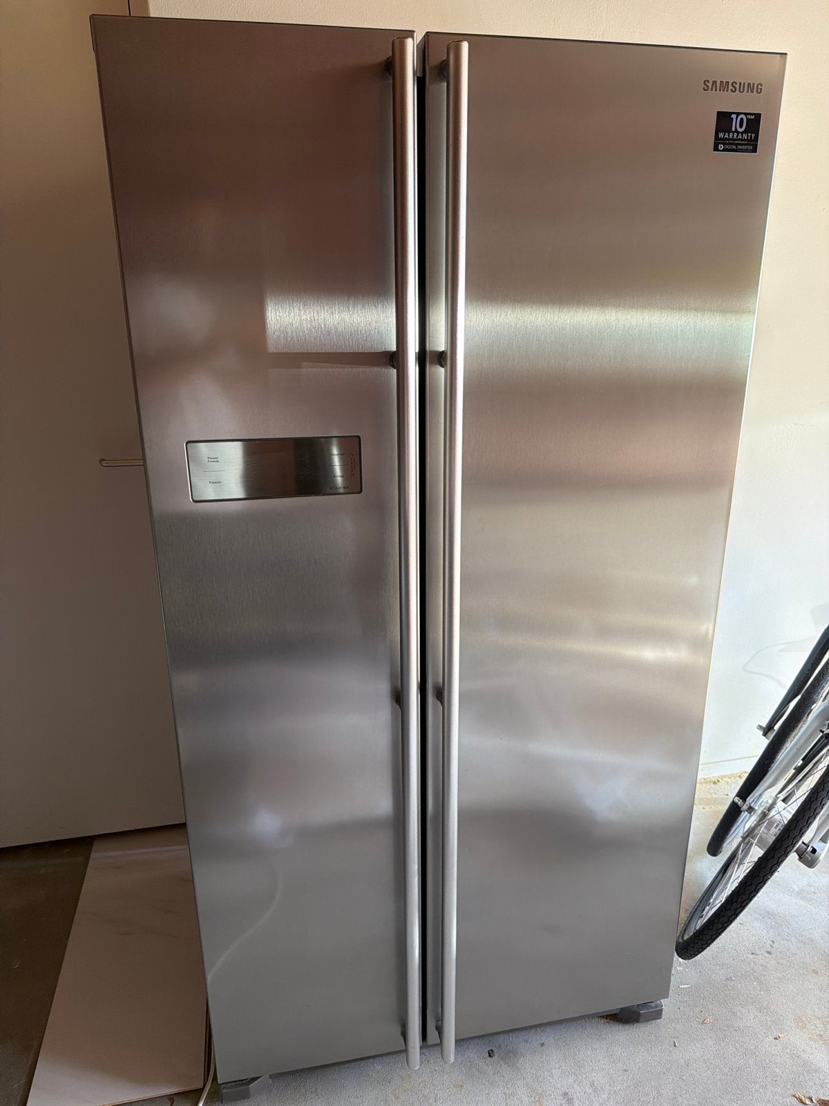 Samsung Side-by-Side Koelkast met Vriezer RVS, Witgoed en Apparatuur, Koelkasten en IJskasten, Ophalen, Gebruikt, 200 liter of meer