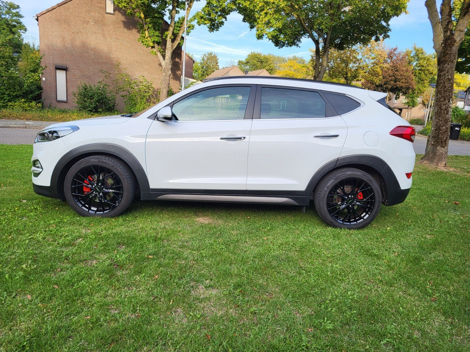 Hyundai Tucson 1.6 T-gdi 2WD LEER, Auto's, Voorwielaandrijving, 1591 cc, 4 cilinders, Wit