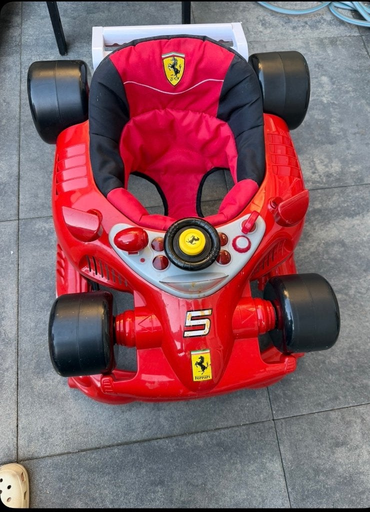 Loopauto ferari, Ophalen, Gebruikt
