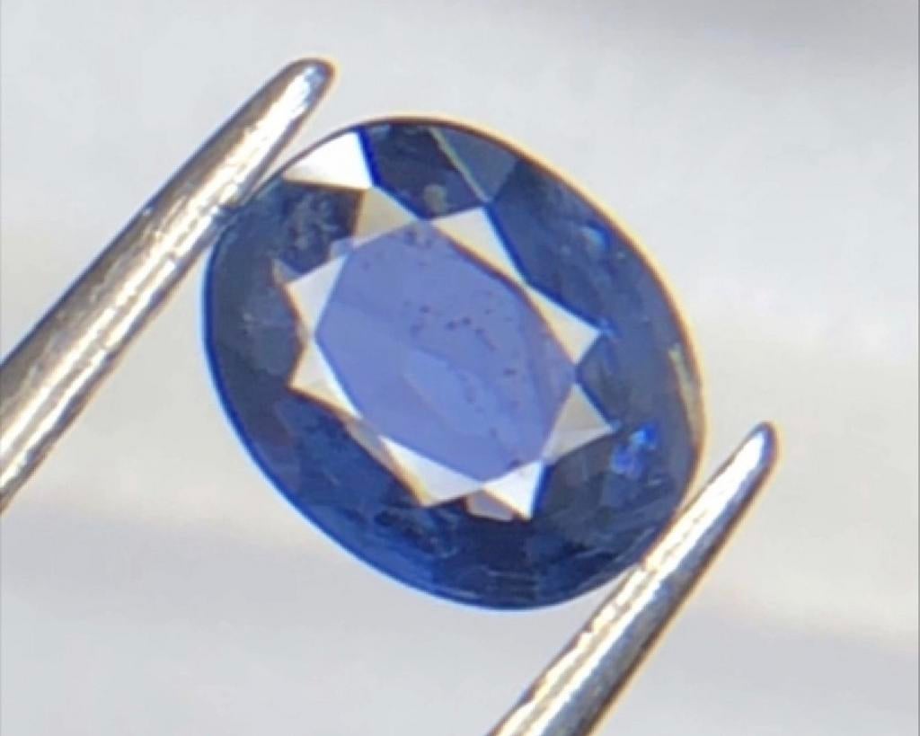 Natuurlijke Saffier 1.05ct, Ophalen of Verzenden, Zo goed als nieuw