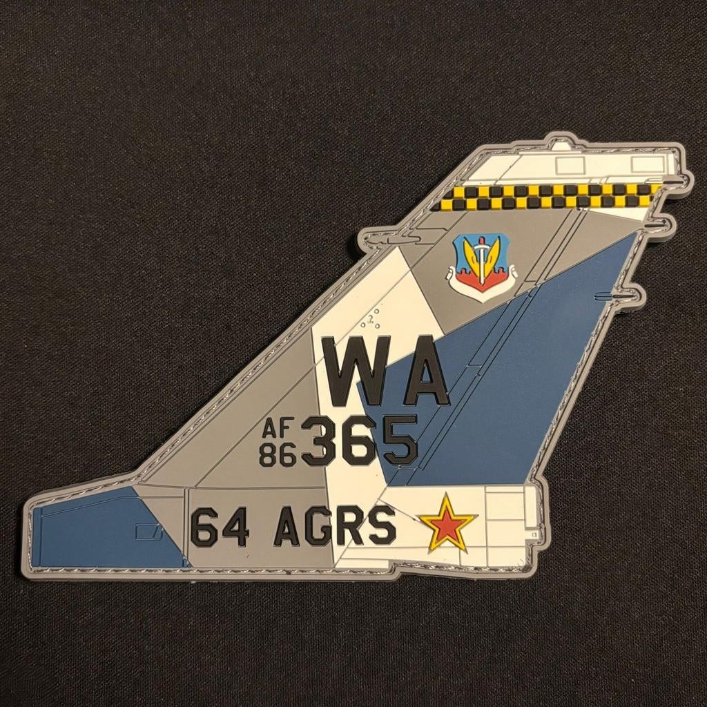 United States Air Force 64th Aggressor Squadron F-16 Patch, Verzamelen, Ophalen of Verzenden, Luchtmacht, Amerika, Embleem of Badge