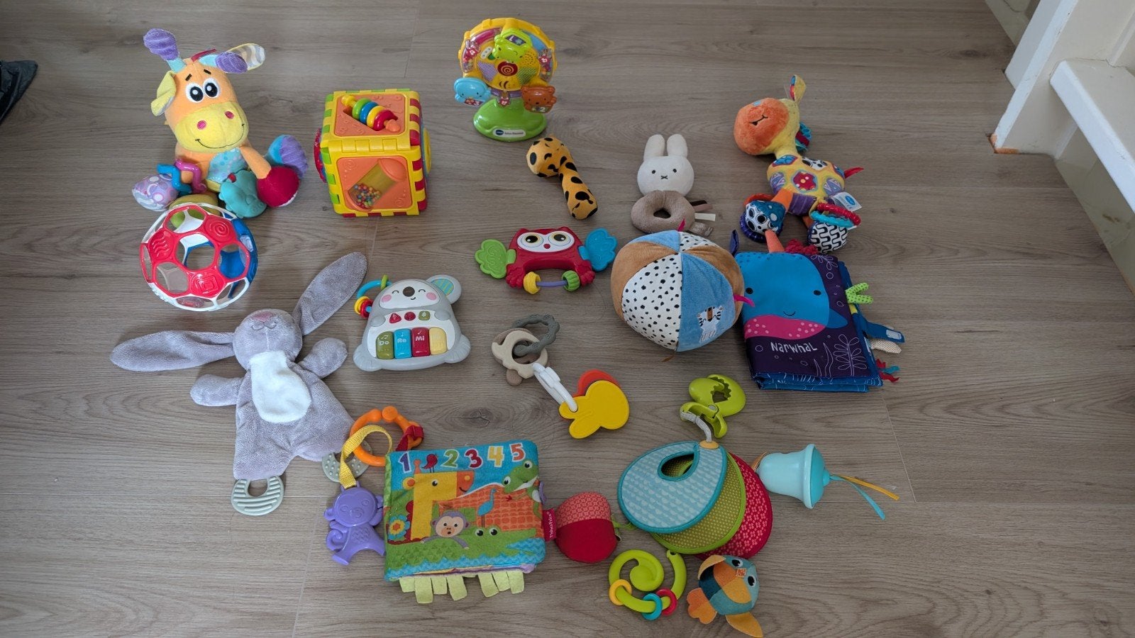Grote collectie baby- en peuterspeelgoed, Ophalen