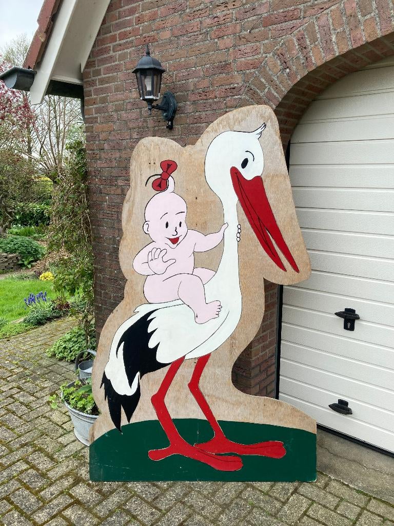 Geboorteborden groot en klein, Ophalen, Zo goed als nieuw, Abraham of Sarah