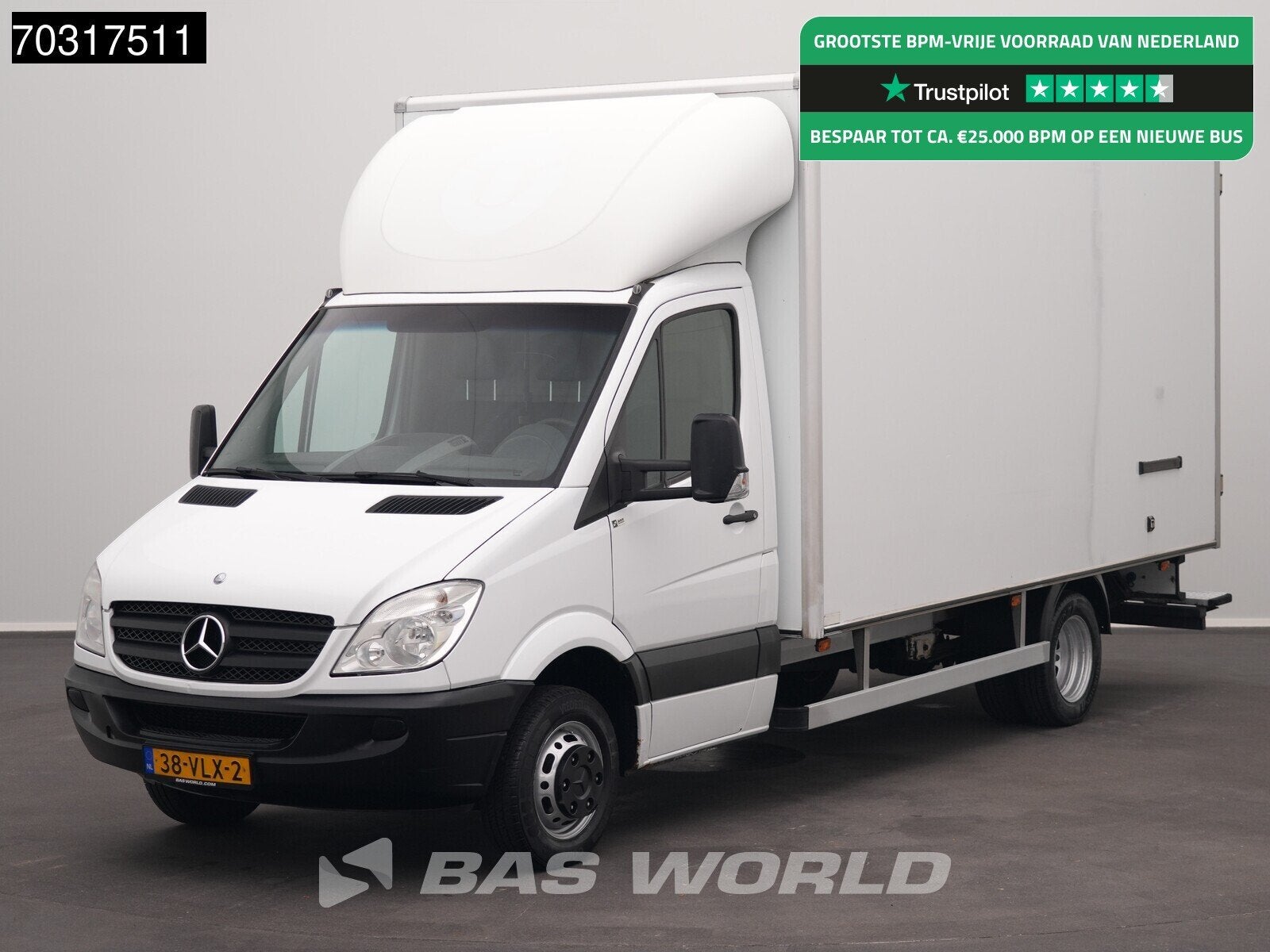 Mercedes Sprinter 515 CDI Trekhaak Zijdeur Dubbellucht Achte, Auto's, Bestelauto's, Stof, Gebruikt, 4 cilinders, Trekhaak