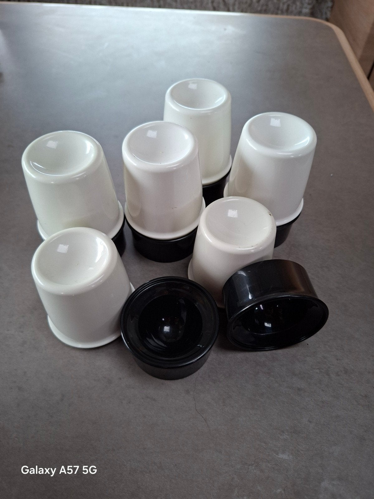 Tupperware eierdopjes - Set van 6, Ophalen of Verzenden, Gebruikt, Wit, Overige typen