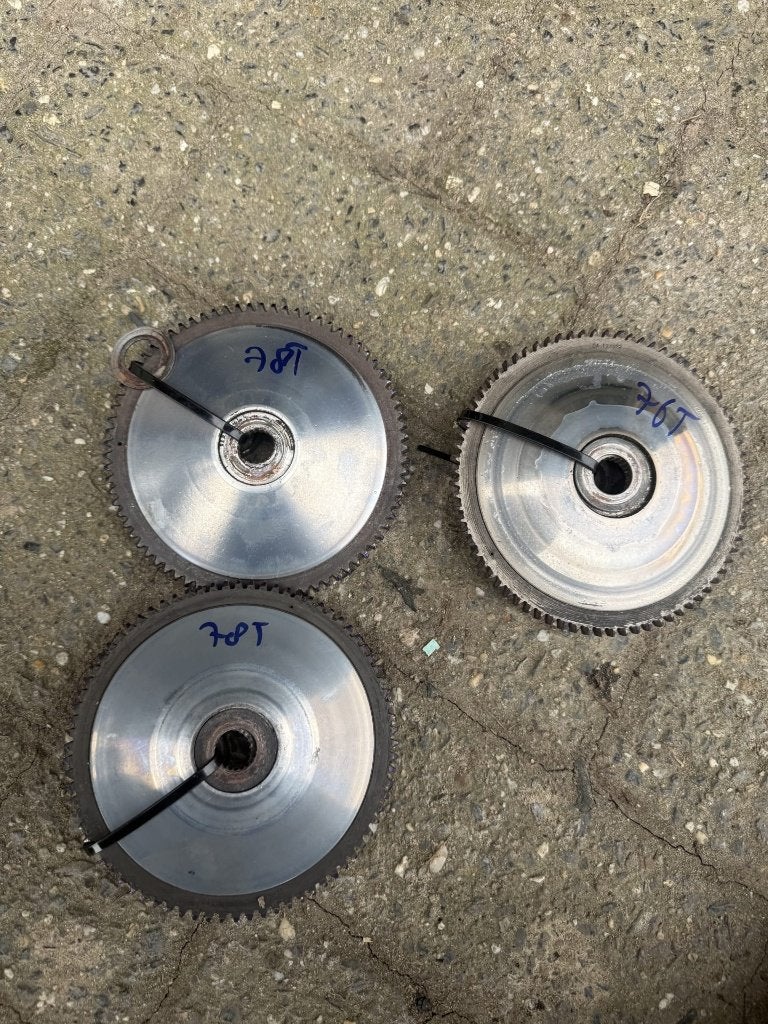 Variateur / poeliewielen (set van 3, met tandkrans), Ophalen of Verzenden