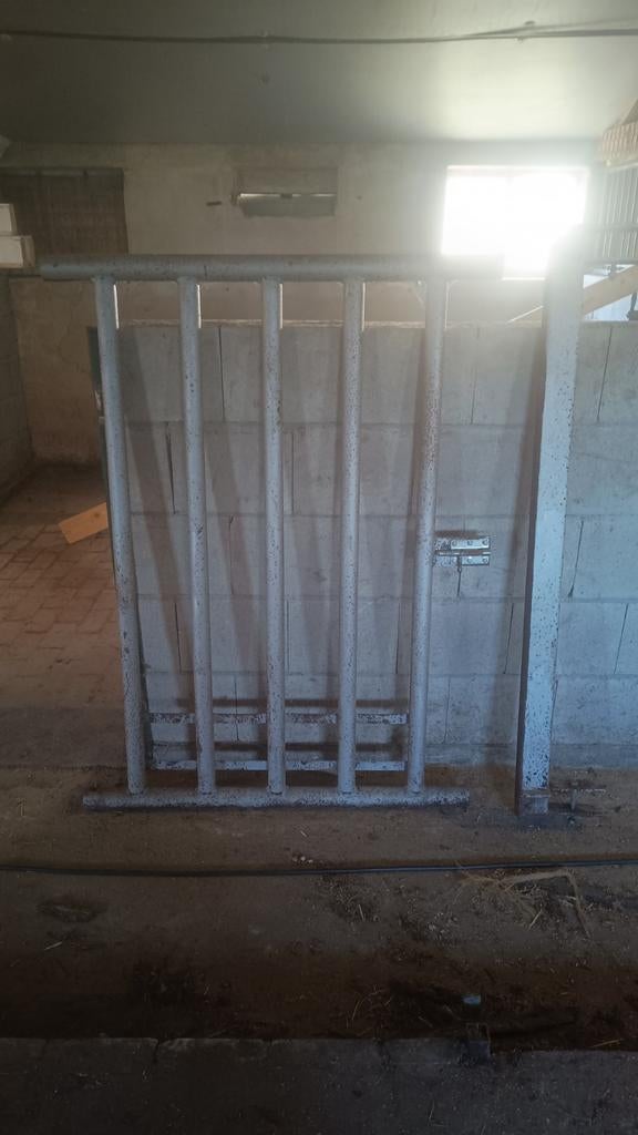 Zwaar stalen spijlen hekwerk stalhek , L241 H150, Weidegang