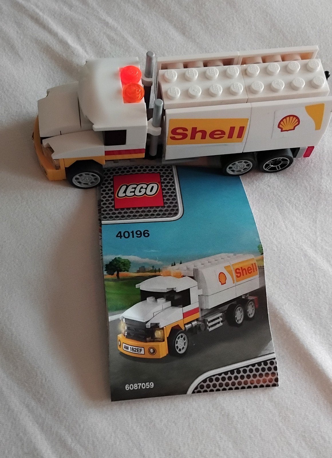 Lego Shell Tankwagen (Set 40196) - Zo goed als nieuw, Lego, Inclusief instructies, Ophalen of Verzenden, Complete set