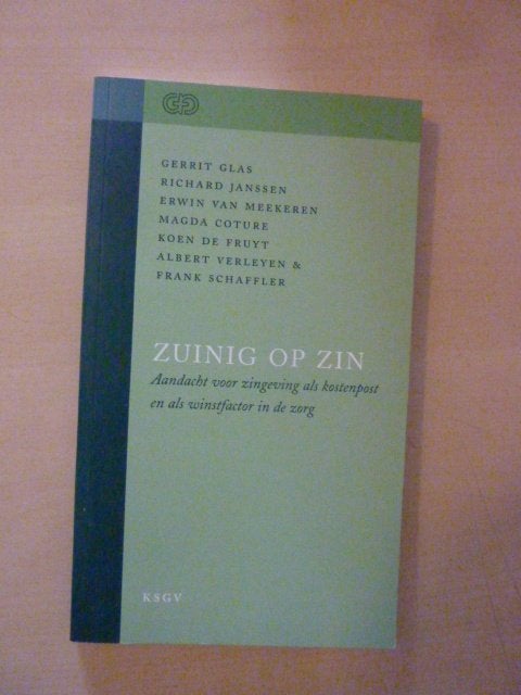 Gerrit Glas ea - Zuinig op zin, Ophalen of Verzenden, Zo goed als nieuw, Nederland