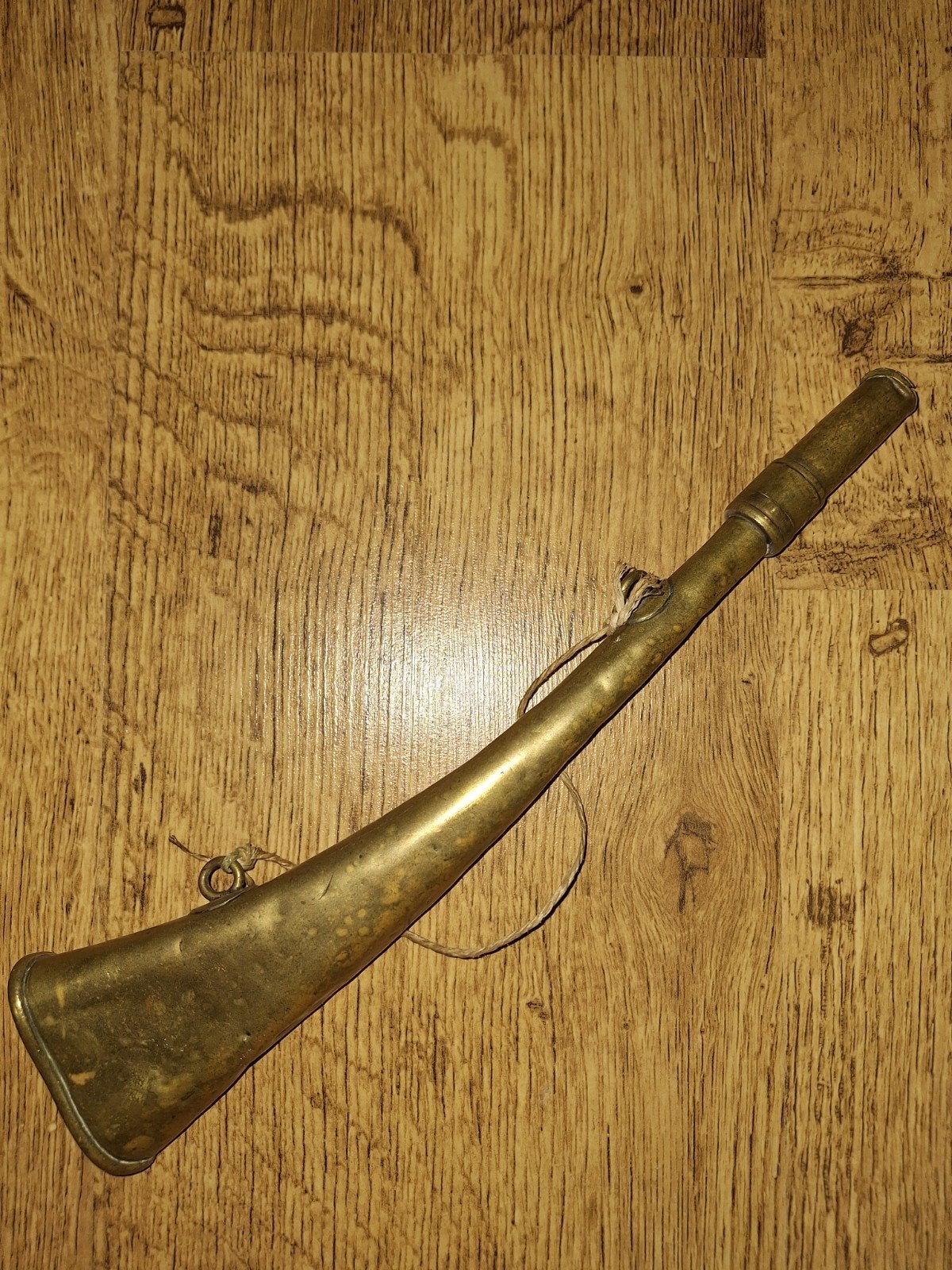 Antieke Koperen Jachthoorn / Signaalhoorn, Ophalen of Verzenden, Koper