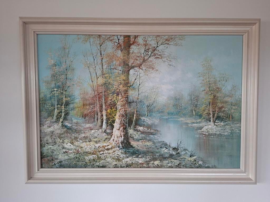 Olieverf Schilderij landschap, Ophalen