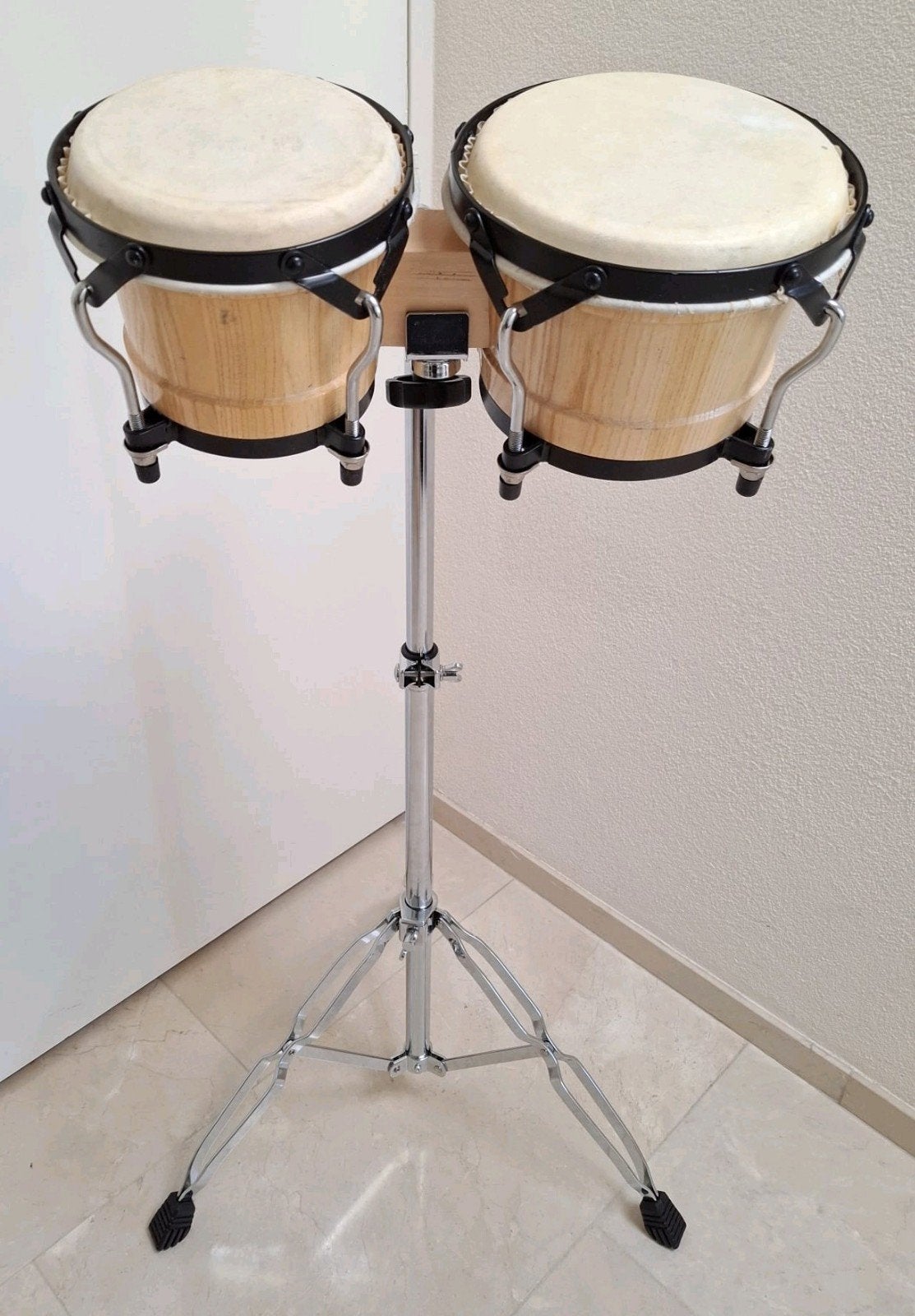 Meinl Bongo standaard met Millenium bongos percussie toms, Muziek en Instrumenten, Percussie, ., Ophalen of Verzenden, Zo goed als nieuw