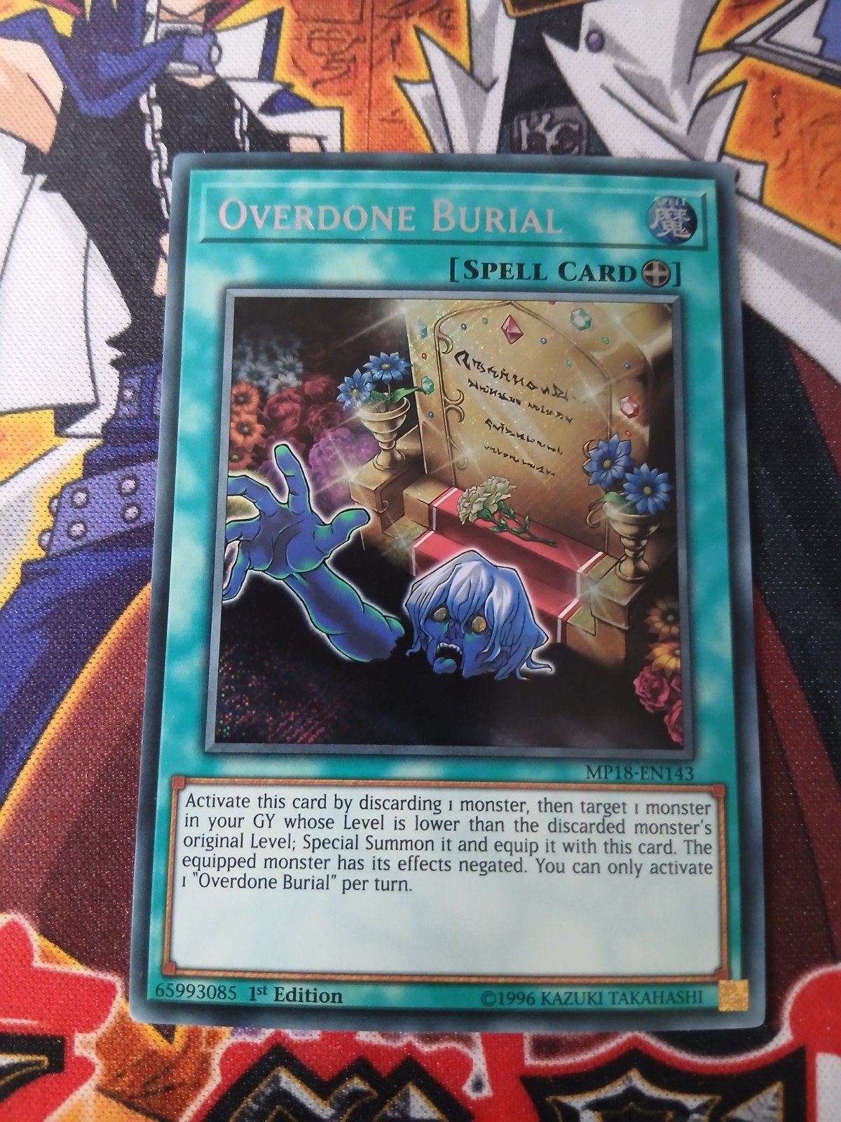 Overdone Burial - Secret Rare MP18 - Yu-Gi-Oh, Ophalen of Verzenden, Zo goed als nieuw, Foil