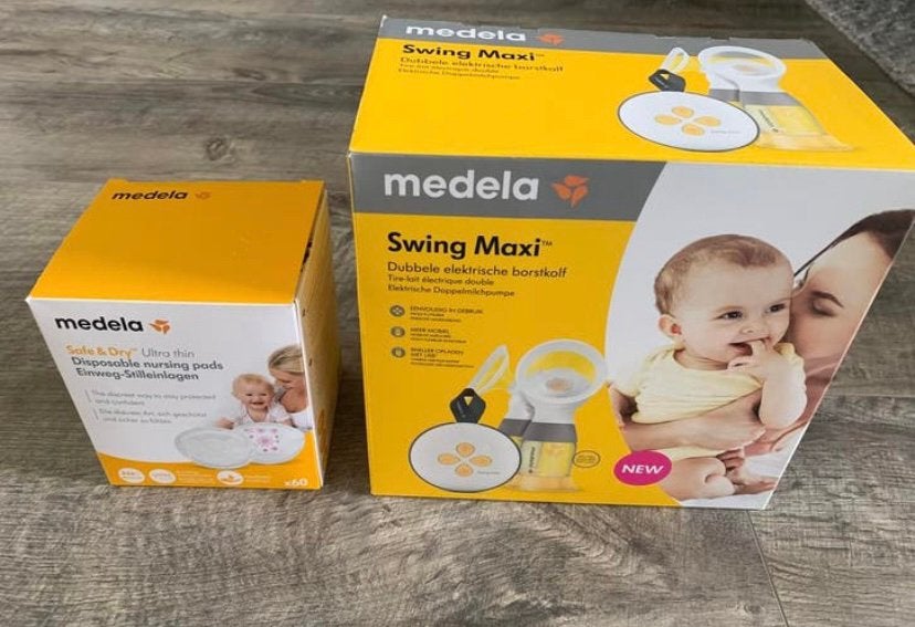 Zgan Medela dubbele elektrische borstkolf met accessoires, Kinderen en Baby's, Dubbelzijdig, Medela, Borstkolf, Ophalen of Verzenden