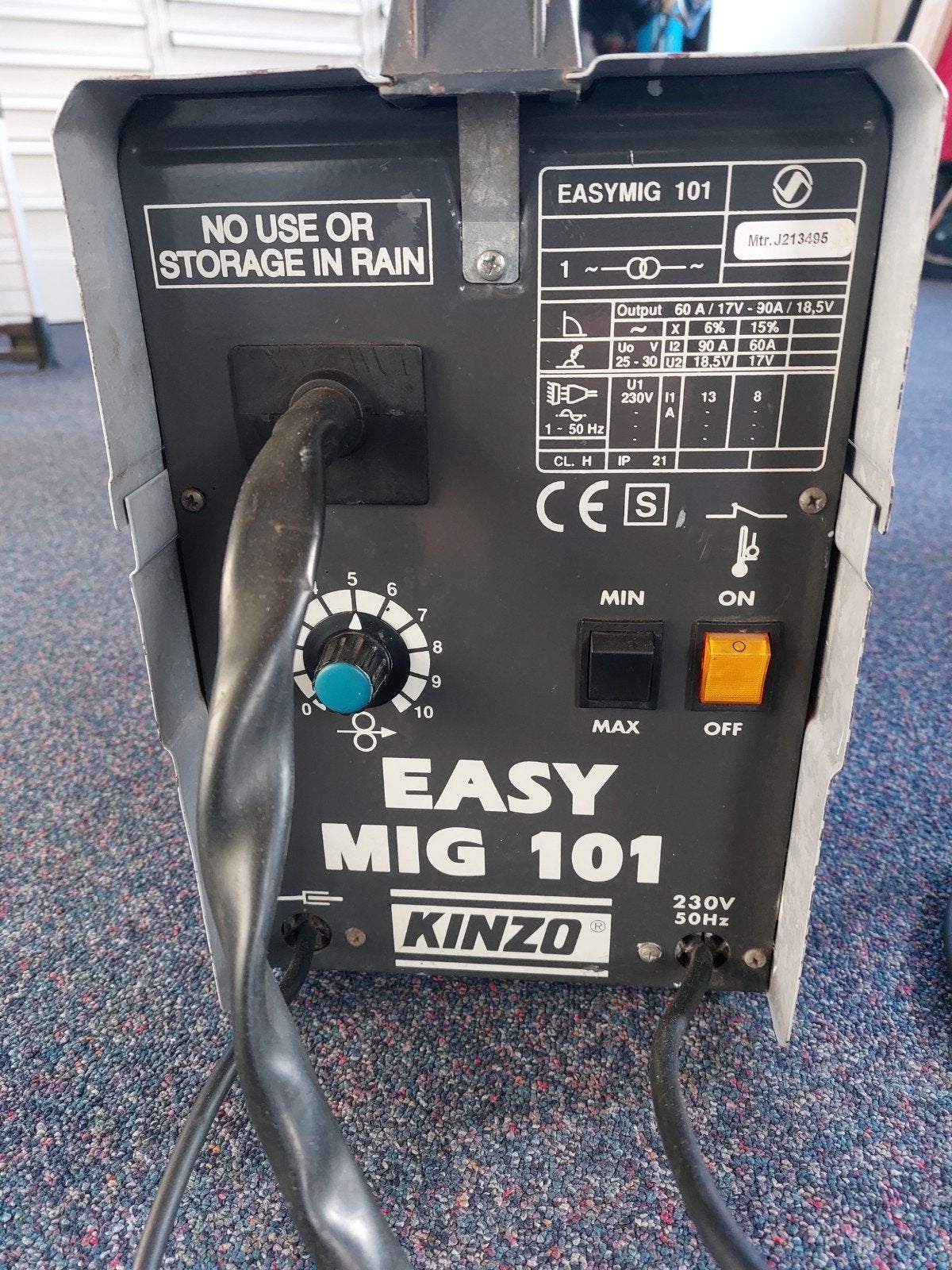Kinzo Easy Mig101 lasapparaat, Doe-het-zelf en Verbouw, Gereedschap | Lasapparaten, Gebruikt, Co2, Minder dan 150 ampère, Ophalen