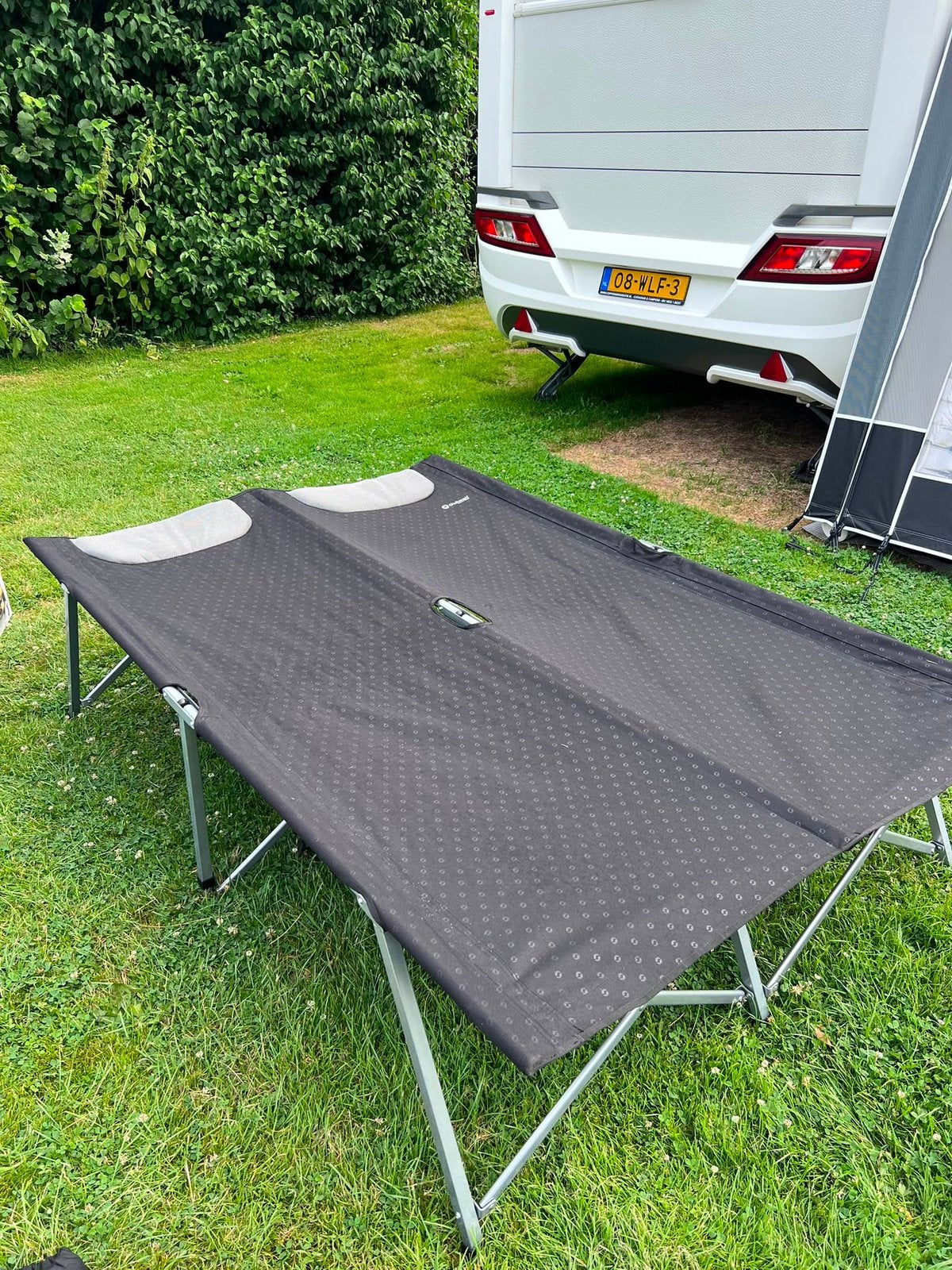Stretcher met topper in mooie tas, Ophalen, Zo goed als nieuw