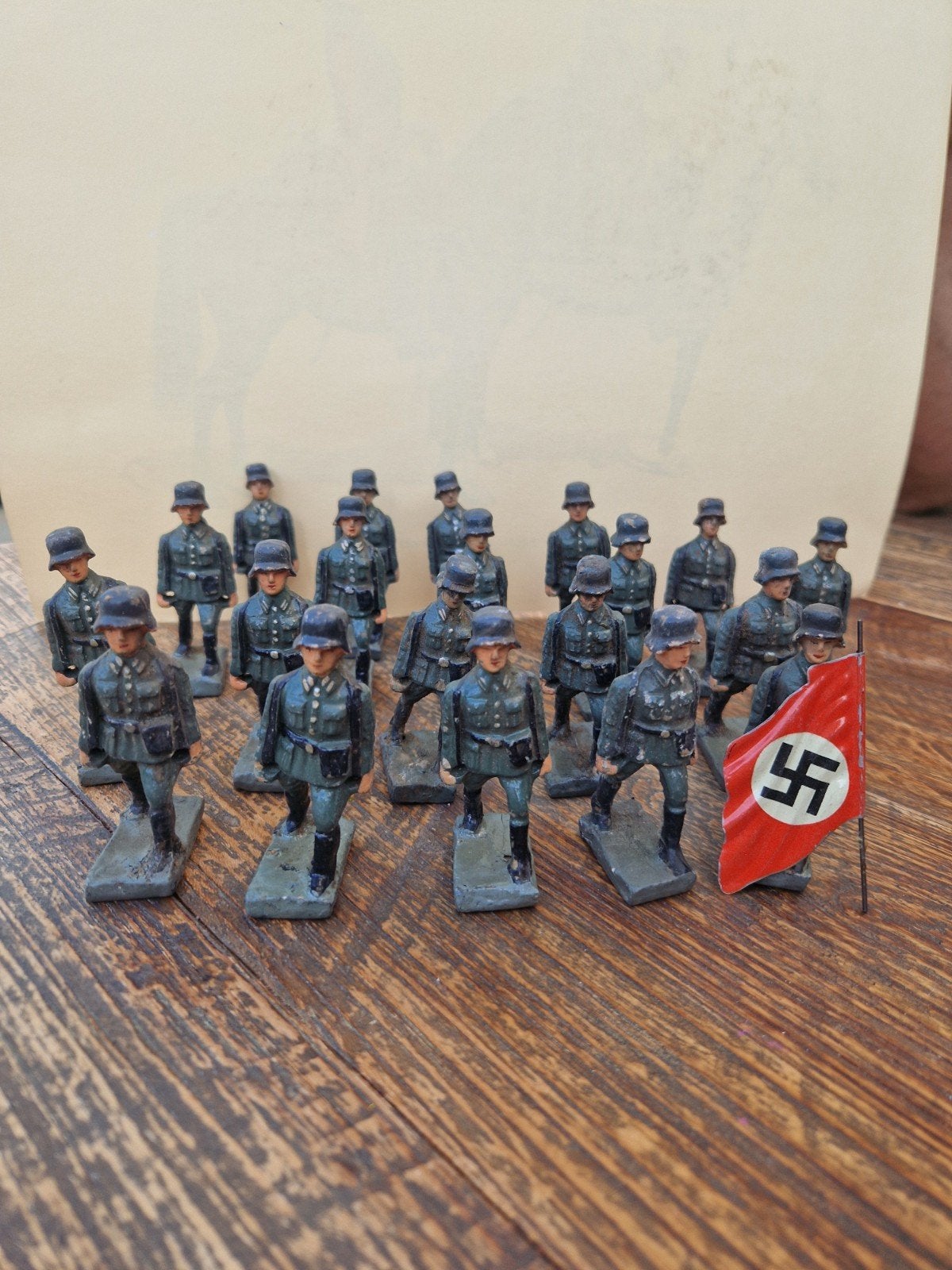 Set van 20  Duitse soldaatjes - Miniatuur figuren WOII, Verzamelen, Ophalen of Verzenden, Landmacht, Duitsland