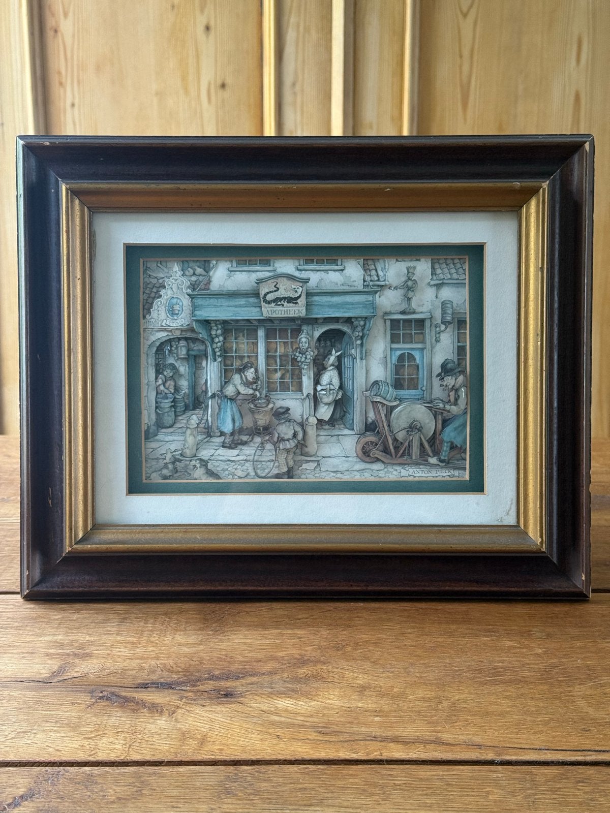 Set: nostalgische 3D-opbouwprenten van Anton Pieck, Antiek en Kunst, Ophalen of Verzenden