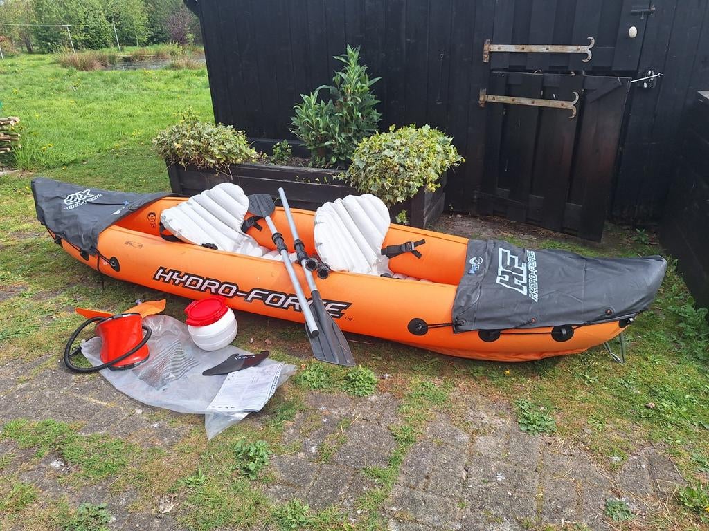 Kajak 2 personen opblaasbaar, Watersport en Boten, Kano's, Ophalen, Eén persoon, Kajak, Opblaasbaar