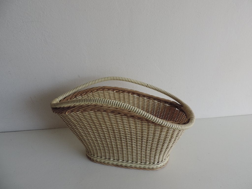 brocante mandje (wijnfles), Ophalen of Verzenden