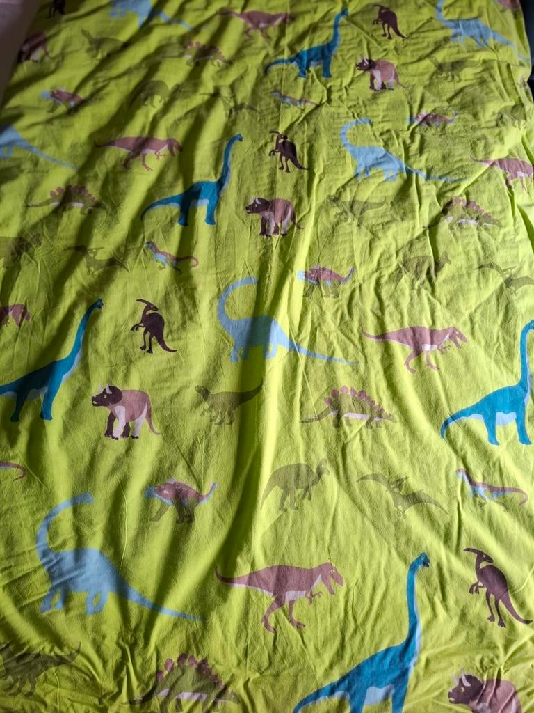 Dinosaurussen kinderdekbedovertrek, Gebruikt, Eenpersoons, Dekbedovertrek, Ophalen of Verzenden