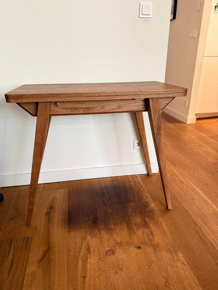 Extentable console table, Ophalen, Zo goed als nieuw, 25 tot 50 cm, Rechthoekig