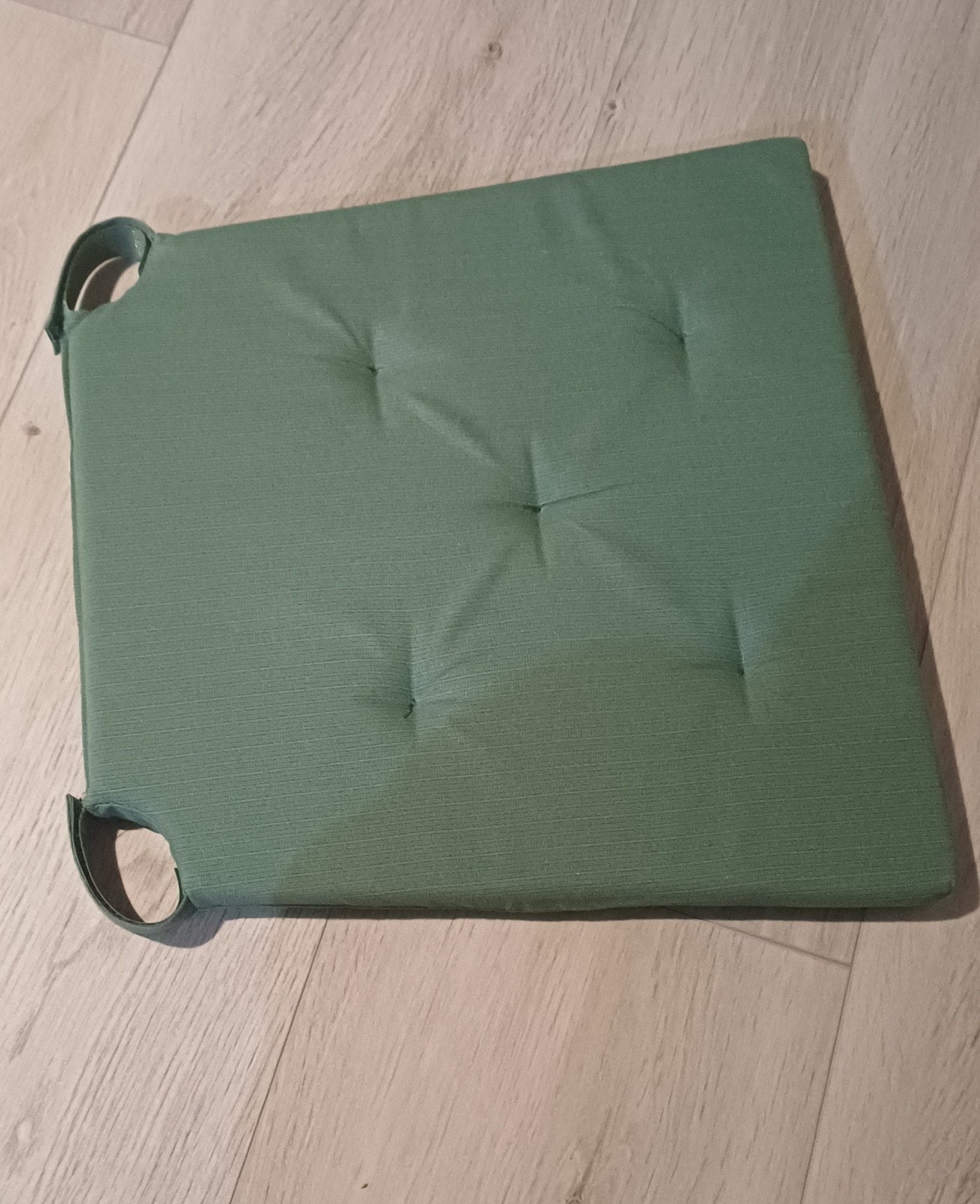 IKEA JUSTINA Zitkussen Groen - 1 stuk, Ophalen of Verzenden, Gebruikt, Groen, Vierkant